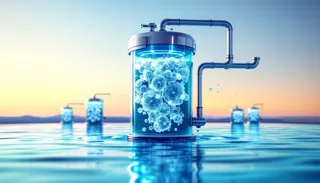 A diatomaceous earth (DE) filter setup, illustrating its use in swimming pool filtration systems.