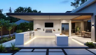 Key considerations for outdoor kitchen design including layout and essential components.